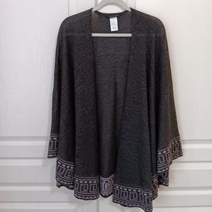 Karffany Jacqueline Munzo Women's Charcoal Gray 100% Baby Alpaca Wrap/Poncho OS
